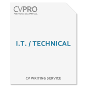 I.T. / Technical - CV Writing Service
