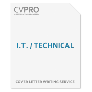 I.T. / Technical - Cover Letter Writing Service